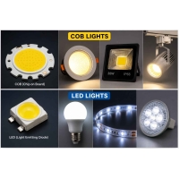 COB Light супраць LED: асноўныя адрозненні, яркасць, эфектыўнасць і што лепш?