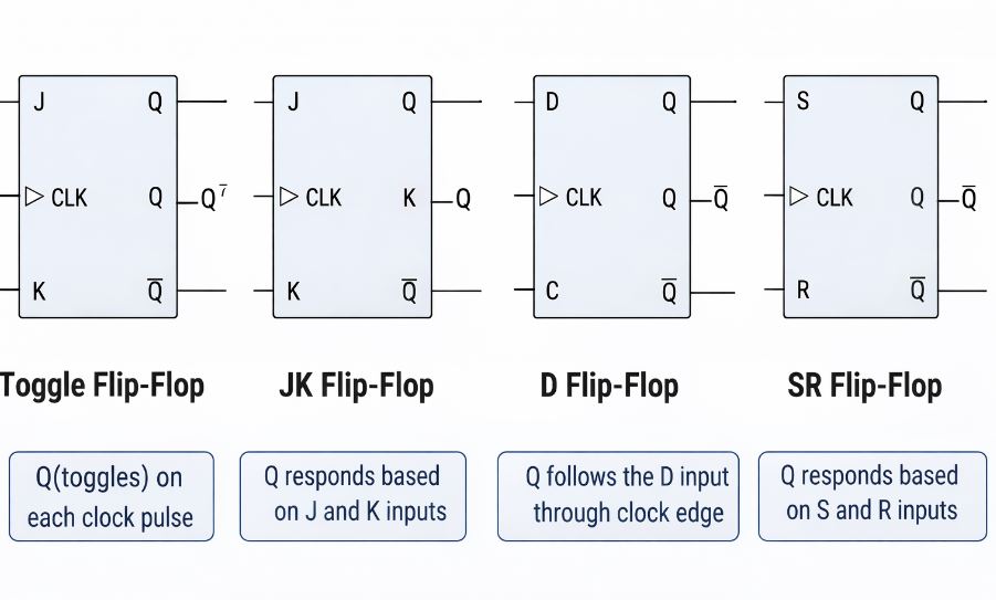 Toggle Flip-Flop vs Other Flip-Flops